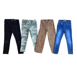Lot of 4: Cat & Jack, Place, Wonder Nation, Jumping Beans Girls Jeans Size 6